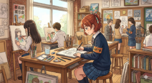 美術部,イラスト作成